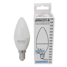 Лампа світлодіодна LED Bulb-C37-6W-E14-220V-6500K-540L ICCD (свічка) TNSy Лампа світлодіодна LED Bulb-C37-6W-E14-220V-6500K-540L ICCD (свічка) TNSy