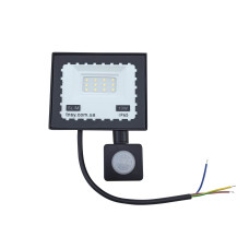Прожектор LED 10W Ultra Slim 220V 900Lm 6500K IP65 з датчиком руху TNSy