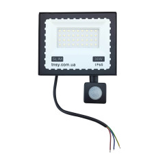 Прожектор LED 30W ULTRA Slim 220V 2500Lm 6500K IP65 з датчиком руху TNSy Прожектор LED 30W ULTRA Slim 220V 2500Lm 6500K IP65 з датчиком руху TNSy