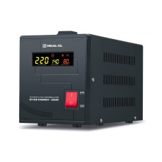 Стабілізатор напруги REAL-EL STAB ENERGY-2000, чорний
