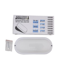 Світильник LED Oval Ceiling 18W-220V-1440L-6500K-IP65 (ЖКХ овал) TNSy Світильник LED Oval Ceiling 18W-220V-1440L-6500K-IP65 (ЖКХ овал) TNSy