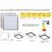Світильник LED PANEL-595-30 4000K 36W 220V 3000L Alum TechnoSystems